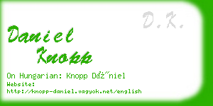 daniel knopp business card